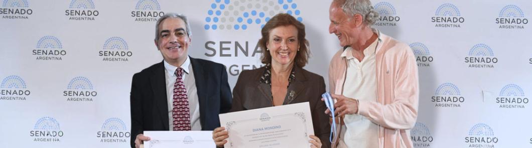 Elías, Mondino y Lo Cane en el Senado de la Nación